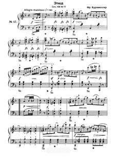 Этюд No.17: Для фортепиано by Иоганн Фридрих Бургмюллер