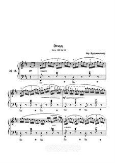 Этюд No.18: Для фортепиано by Иоганн Фридрих Бургмюллер