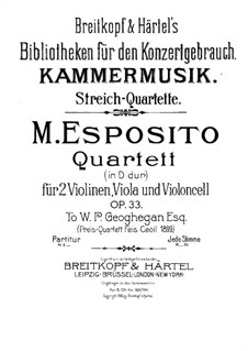Струнный квартет ре мажор, Op.33: Скрипка II by Michele Esposito