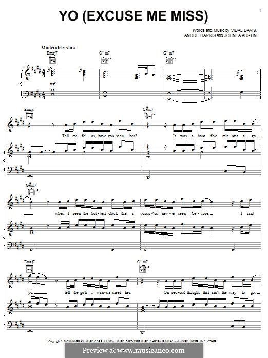 Yo (Excuse Me Miss) (Chris Brown): Yo (Excuse Me Miss) (Chris Brown) by Andre Harris, Johntá Austin, Vidal Davis