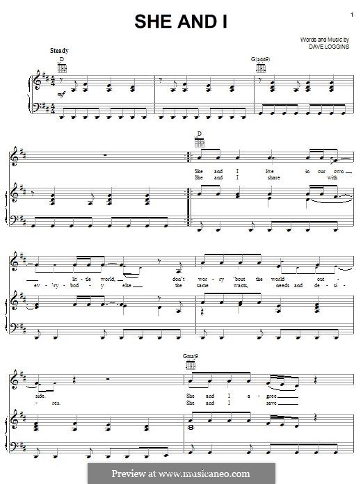 She And I (Alabama): She And I (Alabama) by Dave Loggins