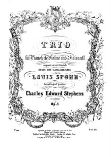 Фортепианное трио фа мажор, Op.1: Партитура by Charles Edward Stephens