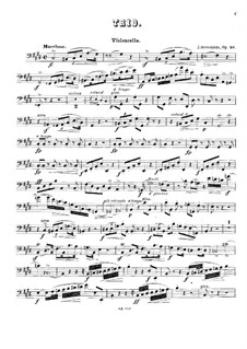 Фортепианное трио до-диез минор, Op.40: Партия виолончели by Jacques Steveniers