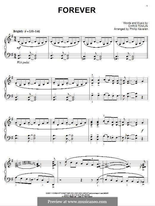 Forever: Для фортепиано (jazz version) by Chris Tomlin