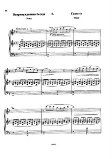 В Аржанто, Op.40: No.6 Непринужденная беседа by Цезарь Кюи