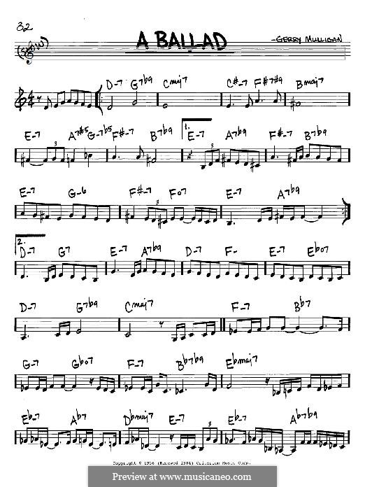 A Ballad: Мелодия by Gerry Mulligan
