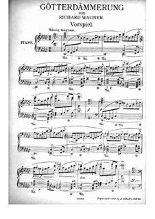 Гибель богов, WWV 86d: Вступление, для голосов и фортепиано by Рихард Вагнер