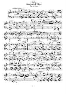 Четыре сонатины, Op.88: Сонатина No.4 by Фридрих Кулау