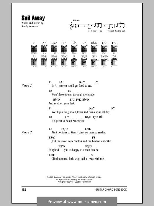 Sail Away: Для гитары by Randy Newman