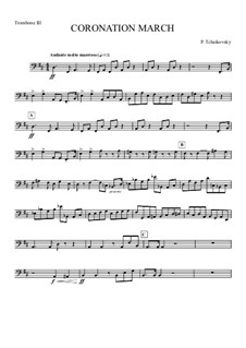 Coronation march: Trombone III part by Петр Чайковский