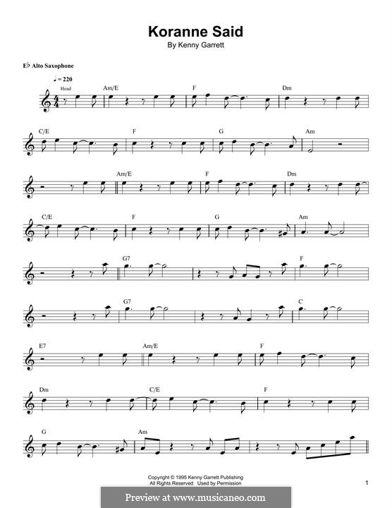 Koranne Said: Koranne Said by Kenny Garrett