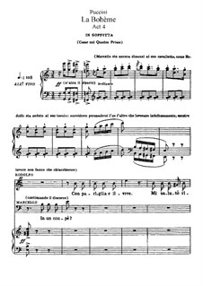 Вся опера: Акт IV, для солистов, хора и фортепиано by Джакомо Пуччини