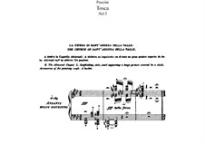 Тоска: Акт I, для солистов, хора и фортепиано by Джакомо Пуччини