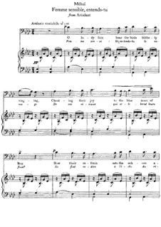Ariodant: Femme sensible, entends-tu, for Voice and Piano by Этьен Меуль