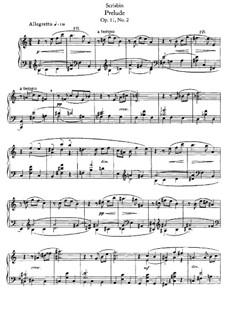 Двадцать четыре прелюдии, Op.11: Прелюдия No.2 by Александр Скрябин