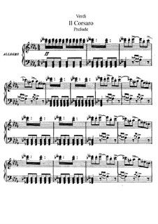 Корсар: Акт I, для солистов, хора и фортепиано by Джузеппе Верди