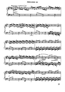 Прелюдия и фуга No.15 соль мажор, BWV 860: Для фортепиано (под редакцией Муджеллини) by Иоганн Себастьян Бах
