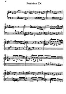 Прелюдия и фуга No.20 ля минор, BWV 865: Для фортепиано (под редакцией Кройца) by Иоганн Себастьян Бах