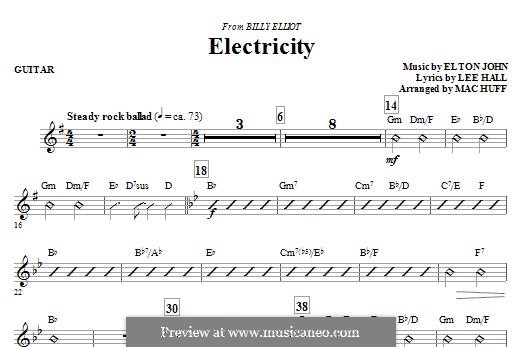 Electricity: Партия гитары by Elton John