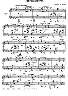 Четыре пьесы, Op.25: No.1 Экспромт by Антон Аренский