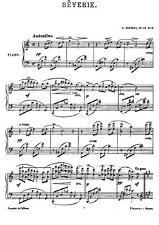 Четыре пьесы, Op.25: No.2 Мечтательность by Антон Аренский