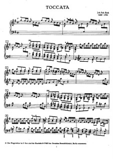 Токката соль мажор, BWV 916: Для фортепиано by Иоганн Себастьян Бах