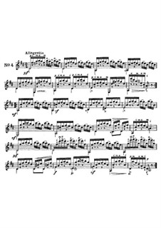Двадцать пять этюдов для гитары, Op.60: No.4 by Маттео Каркасси
