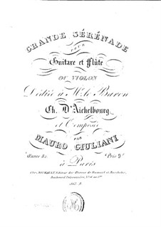 Большая серенада для флейты (или скрипки) и гитары, Op.82: Большая серенада для флейты (или скрипки) и гитары by Мауро Джулиани