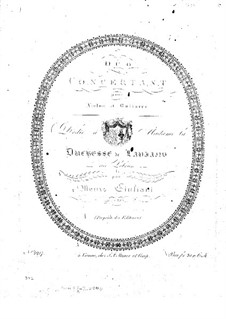 Концертный дуэт для гитары и скрипки, Op.25: Партии by Мауро Джулиани