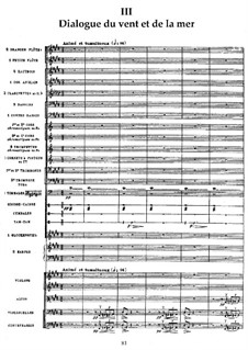 Море, L.109: No.3 Диалог ветра и моря by Клод Дебюсси