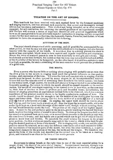 Практическая школа пения, Op.474: Школа пения для меццо-сопрано или альт. Часть I by Франц Вильгельм Абт