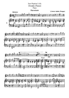 Двадцать пьес: Для флейты и фортепиано by Жан-Батист Люлли