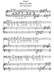 Act II. Gazing around: Для голоса и фортепиано by Рихард Вагнер