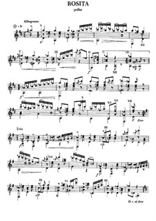 Rosita. Polka: Для гитары by Франсиско Таррега