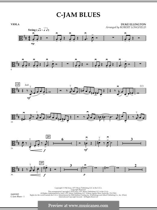 C-Jam Blues (arr. Robert Longfield): Партия альта by Duke Ellington