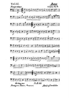 Большой блестящий вальс ми-бемоль мажор, Op.18: Для струнного квинтета – Партия контрабаса by Фредерик Шопен