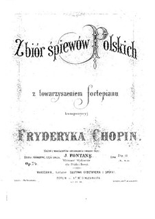 Семнадцать польских песен, Op.74: Сборник by Фредерик Шопен