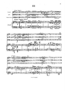 Фортепианный квартет ля минор: Части III-IV by Теодор Дюбуа