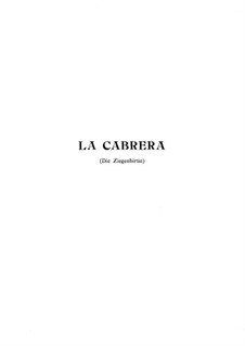 La cabrera: Scene I, for voices and piano by Габриэль Дюпон