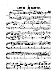 Четыре экспромта для фортепиано, D.935 Op.142: Экспромт No.1 by Франц Шуберт