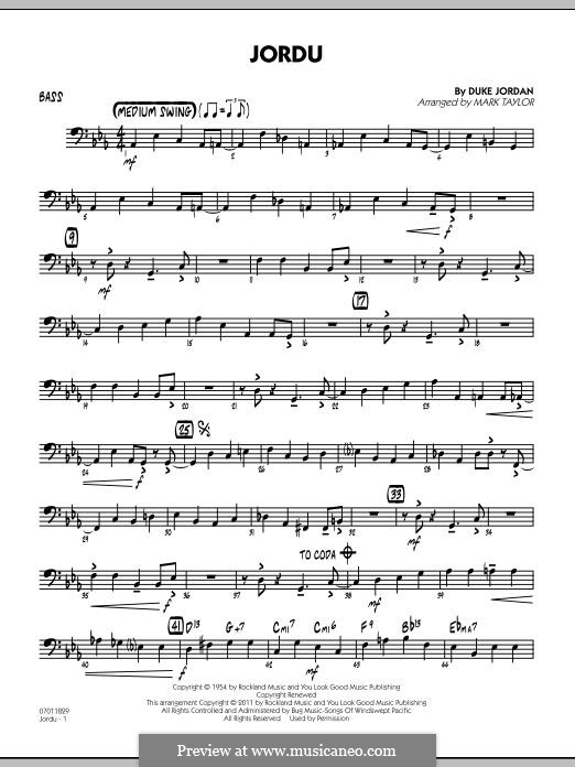 Jordu: Партия баса by Duke Jordan