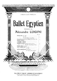 Ballet égyptien, Op.12: Четыре части. Для двух фортепиано в четыре руки – партия I фортепиано by Александр Луиджини