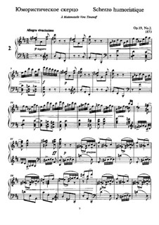 Шесть пьес для фортепиано, TH 133 Op.19: No.2 Юмористическое скерцо by Петр Чайковский
