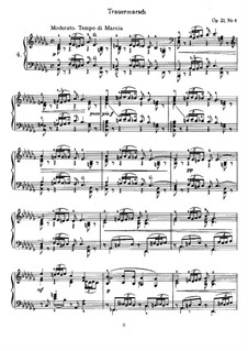 Шесть пьес на одну тему, TH 134 Op.21: No.4 Похоронный марш by Петр Чайковский