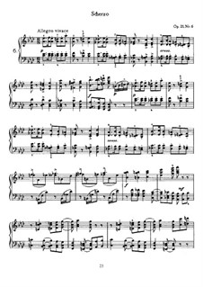 Шесть пьес на одну тему, TH 134 Op.21: No.6 Скерцо by Петр Чайковский