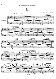 Четыре прелюдии для фортепиано, Op.12: Прелюдия No.2 ми мажор by Феликс Блуменфельд