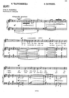 Шесть французских романсов, TH 108 Op.65: No.6 Чаровница by Петр Чайковский