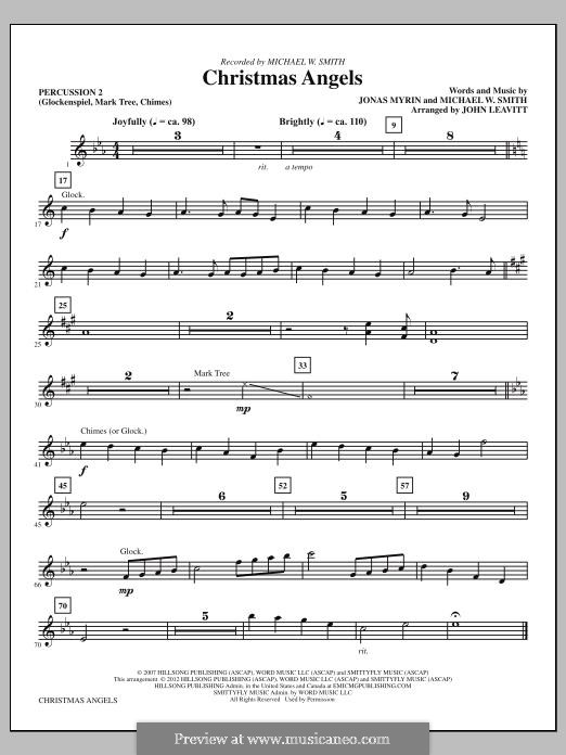 Christmas Angels: Percussion 2 part by Jonas Myrin, Michael W. Smith