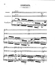 Фортепианное трио си-бемоль мажор, Op.4: Части III-IV – партитура by Карл Голдмарк