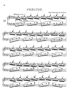 Двадцать четыре прелюдии, Op.17: Прелюдия No.17 ля-бемоль мажор by Феликс Блуменфельд
